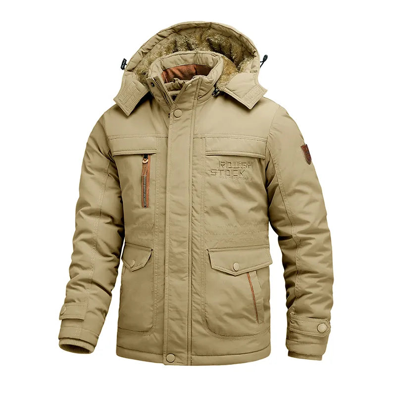 Eveloria Damen Winterjacke Winddicht Isoliert Kapuze Schwarz - Eveloria