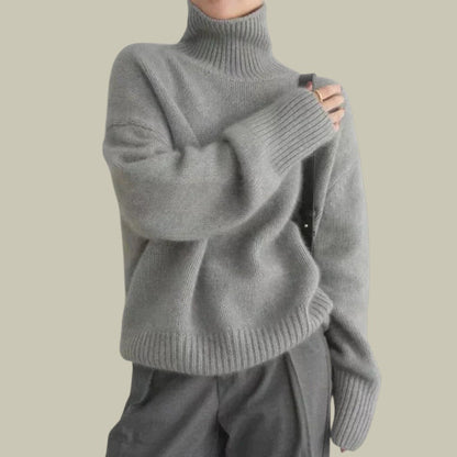 Damen Rollkragenpullover Merinowolle