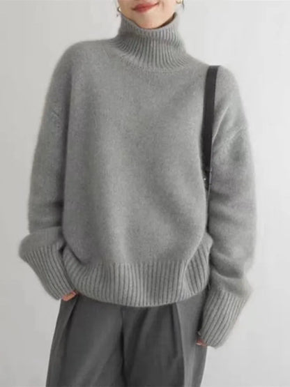 Damen Rollkragenpullover Warm
