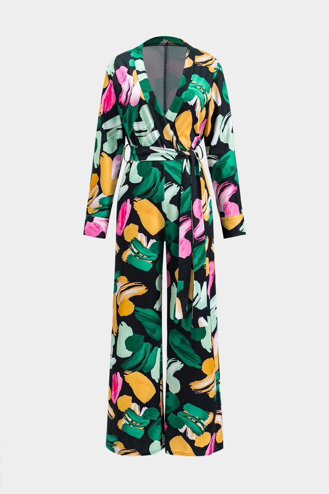 Amira Damen Jumpsuit Abstrakt Print Lang - Norvielle