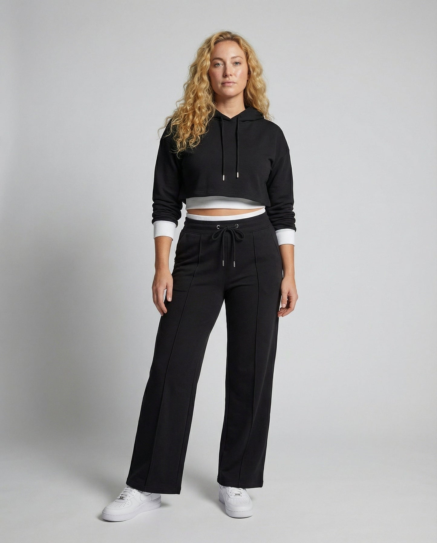 Damen Lounge Set Zweifarbig Baumwolle - Eveloria