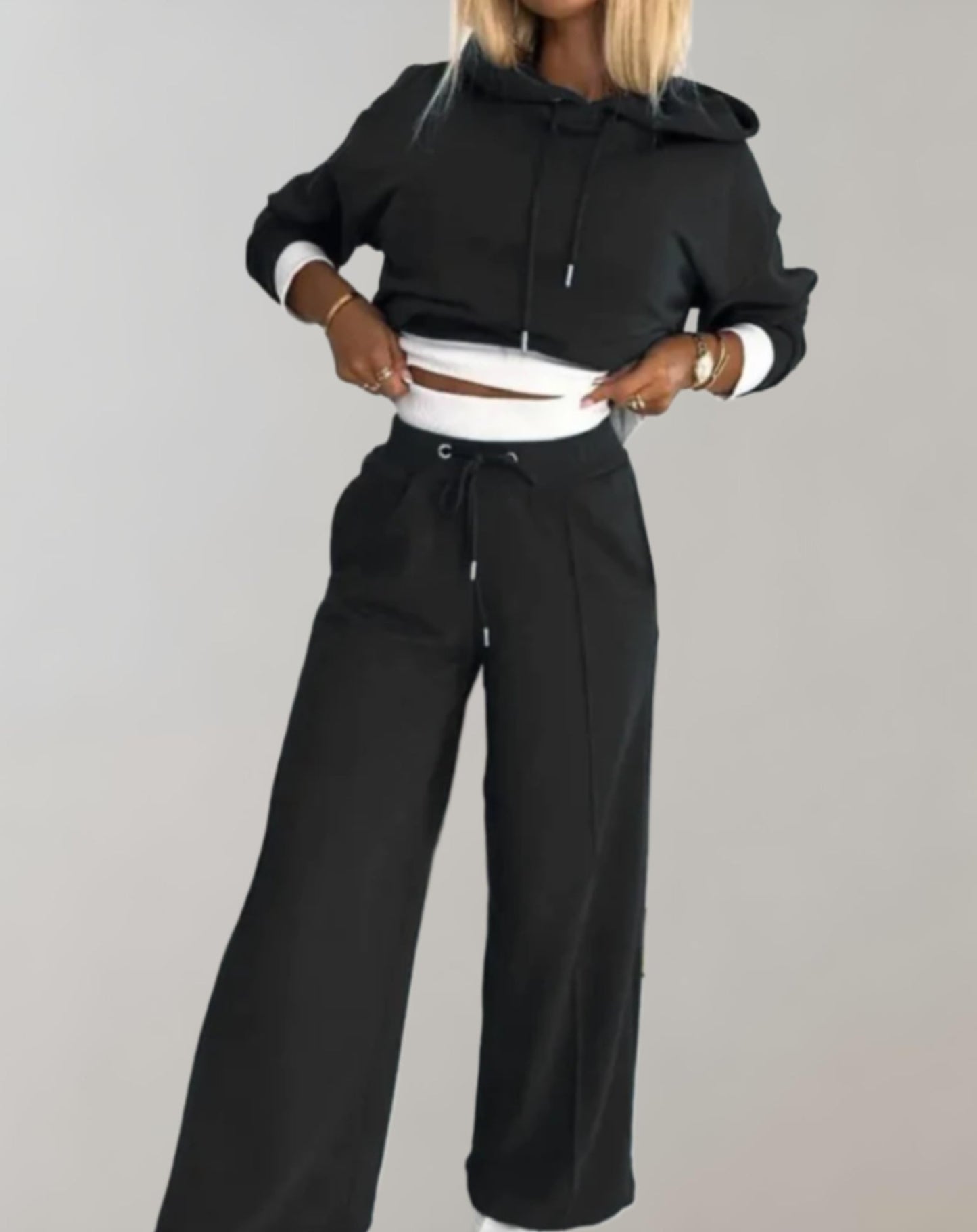 Damen Freizeit Hoodie Jogginganzug Set - Eveloria