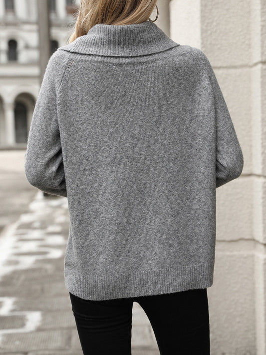 Eveloria Damen Umwandelbarer Strickpullover Lockere Passform - Eveloria