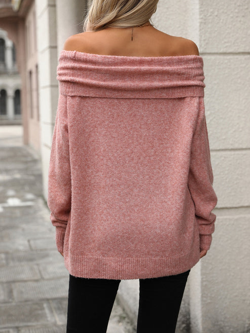 Eveloria Damen Umwandelbarer Strickpullover Lockere Passform