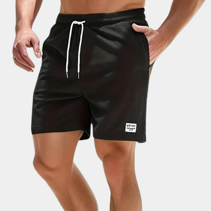 Cord-Shorts | Elastische Taille | Freizeit | Cord-Shorts | Herren-Shorts-Chaps Herrenmode