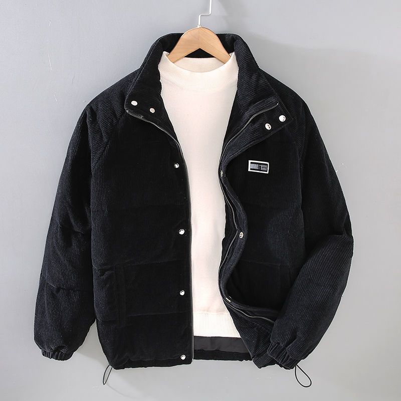 Herren Cordjacke Voller Reißverschluss Winter
