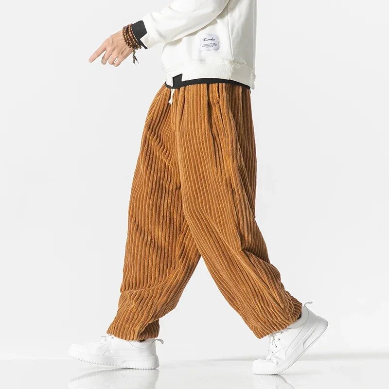 Eveloria Herren Cordhose Relaxed Fit Jogger Stil - Eveloria