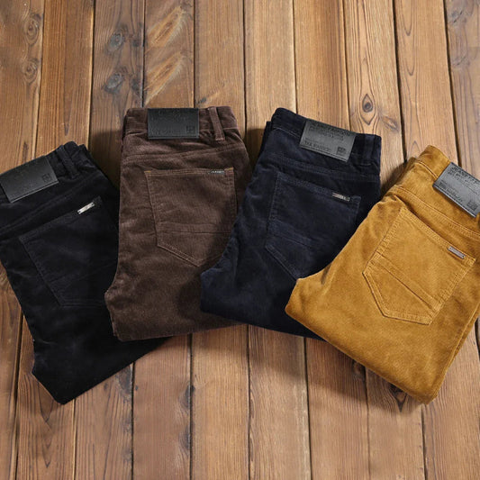 Herren Cordhosen Klassisch Regular Fit - Eveloria