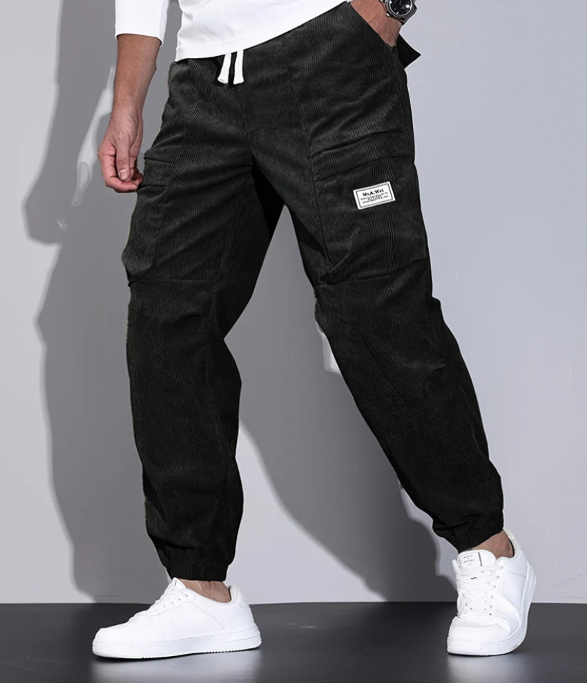 Herren Cordhosen Bequem Schnitt Praktische Taschen