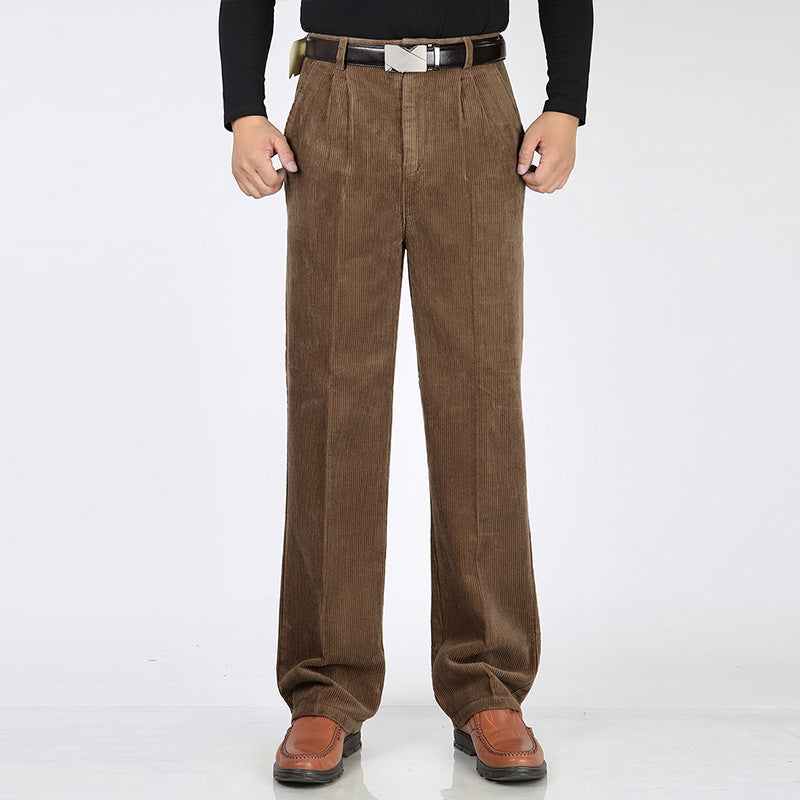 Herren Cordhose Weit Bequem