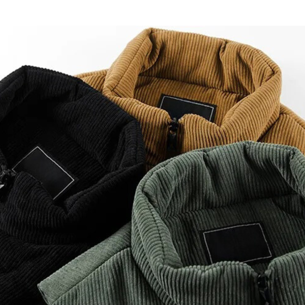 Herren Corduroy Winterweste Slim Fit