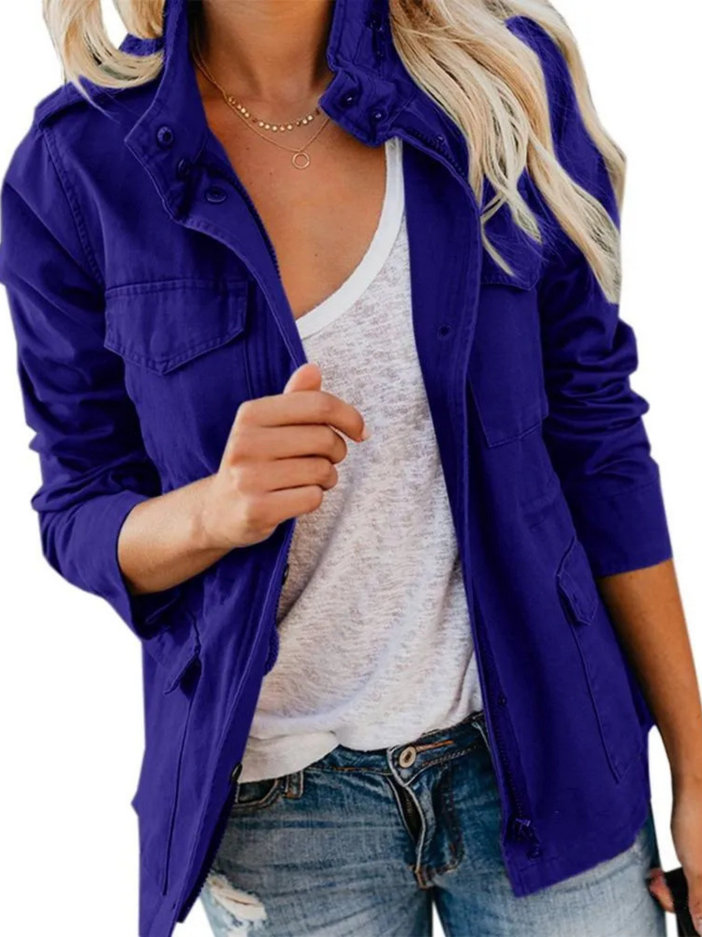 Damen Baumwolljacke Reguläre Passform