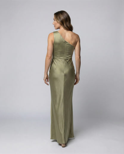 Damen Abendkleid Satin Elegant