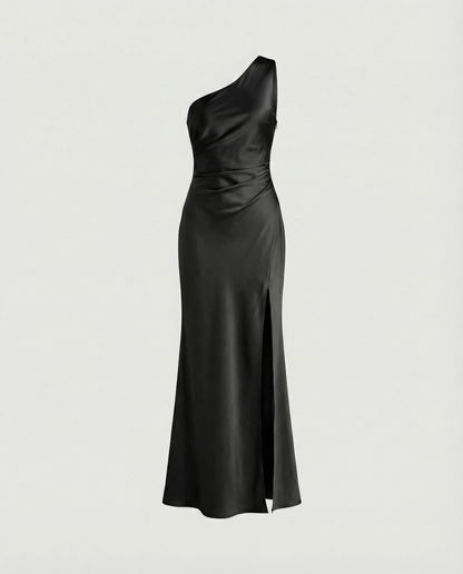 Damen Abendkleid Satin Elegant