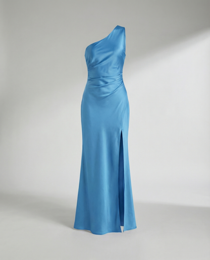 Damen Abendkleid Satin Elegant