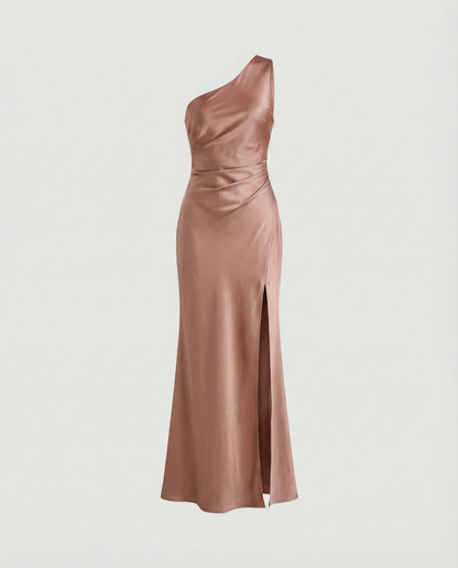 Damen Abendkleid Satin Elegant