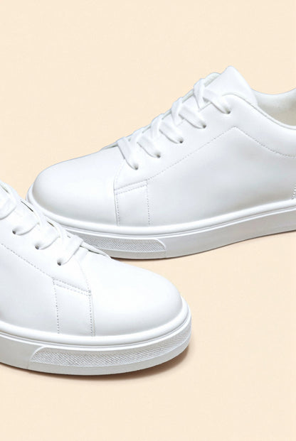 Weiße Sneaker Minimalistisches Design Unisex