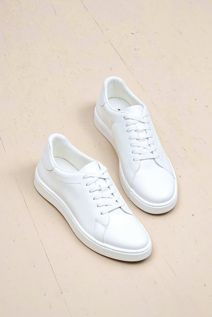 Weiße Sneaker Minimalistisches Design Unisex