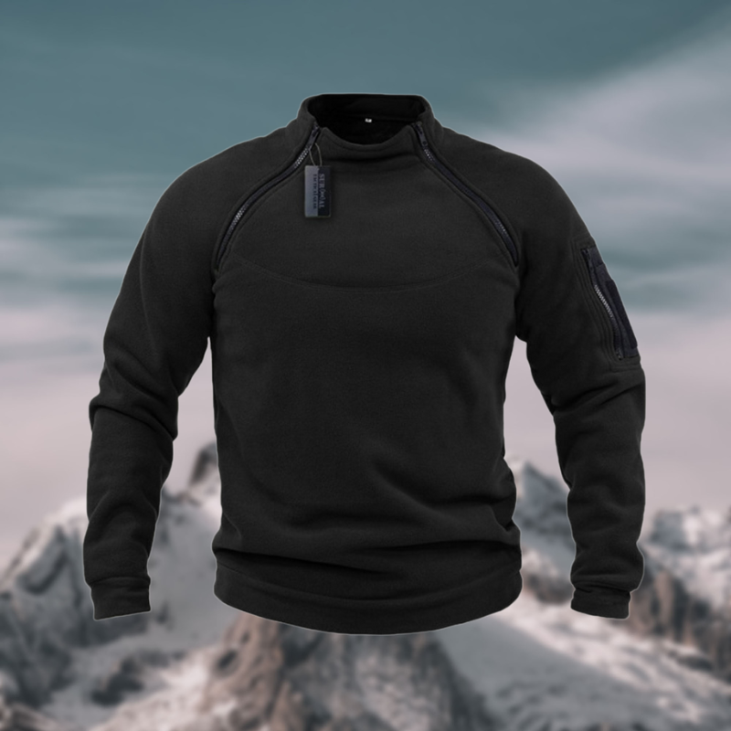 Herren Fleecepullover Winddicht Warm Beige