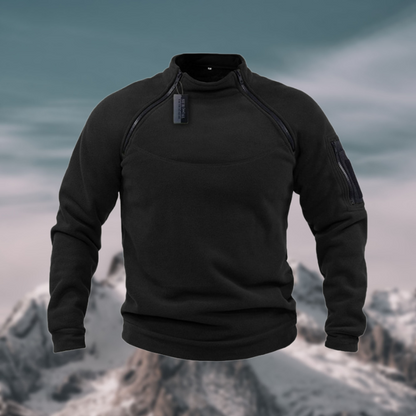 Herren Fleecepullover Winddicht Warm Beige