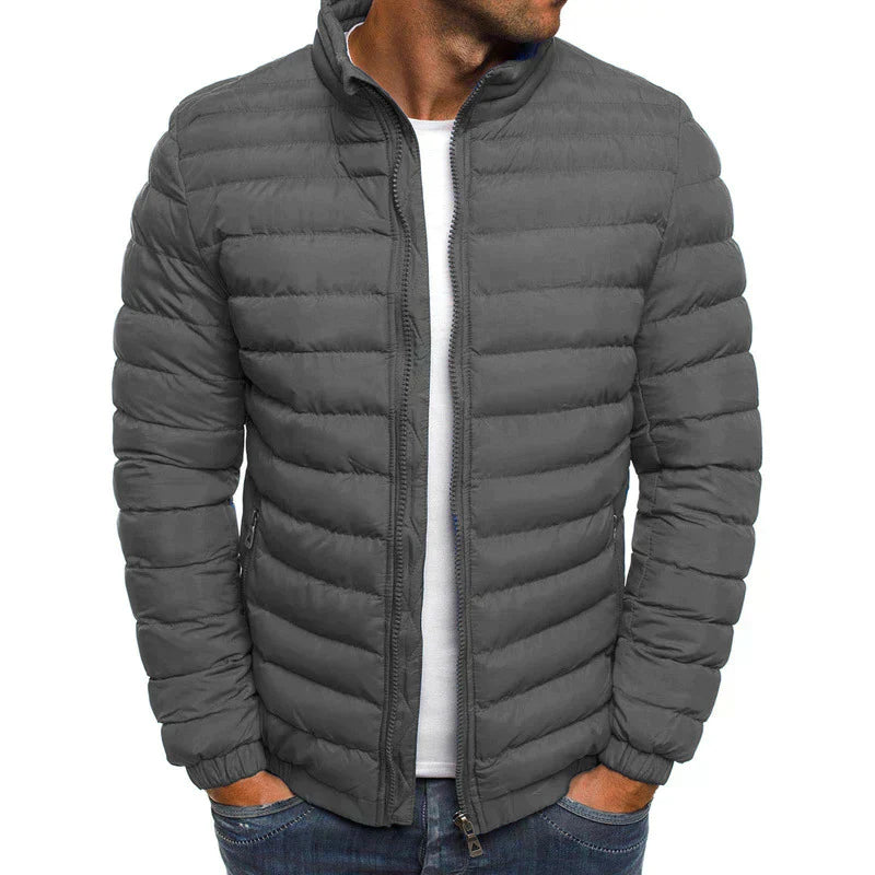 Damen Puffer-Jacke Gepolstert Leicht Winddicht Hocher Kragen