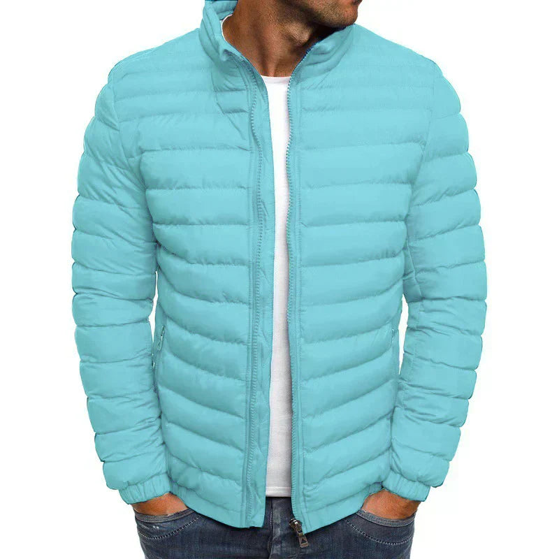 Damen Puffer-Jacke Gepolstert Leicht Winddicht Hocher Kragen