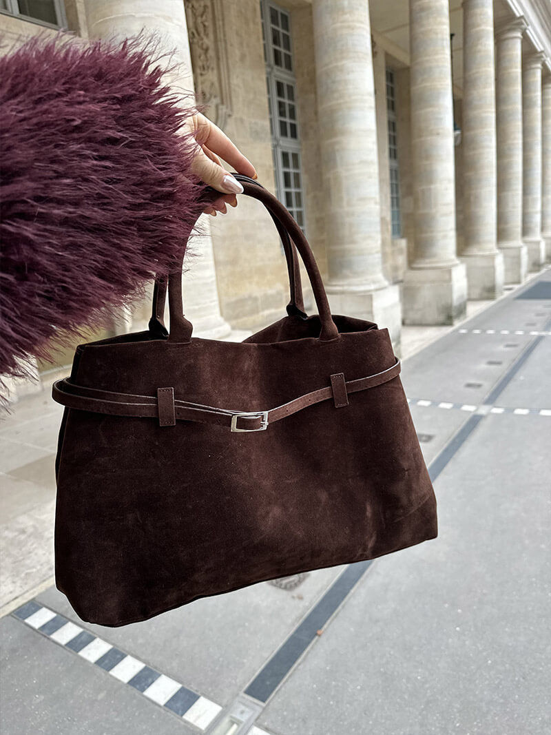 Damen Handtasche Wildleder