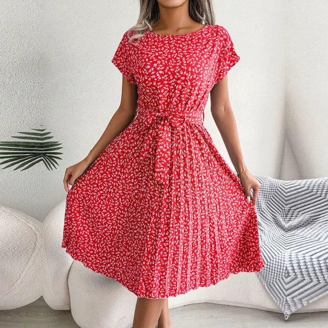 Eveloria Damen Floral Kleid Elegantes Abendkleid Blumenmuster