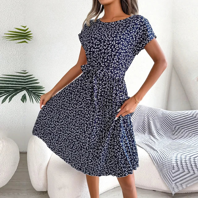 Eveloria Damen Floral Kleid Elegantes Abendkleid Blumenmuster