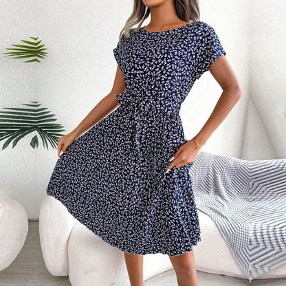 Eveloria Damen Floral Kleid Elegantes Abendkleid Blumenmuster