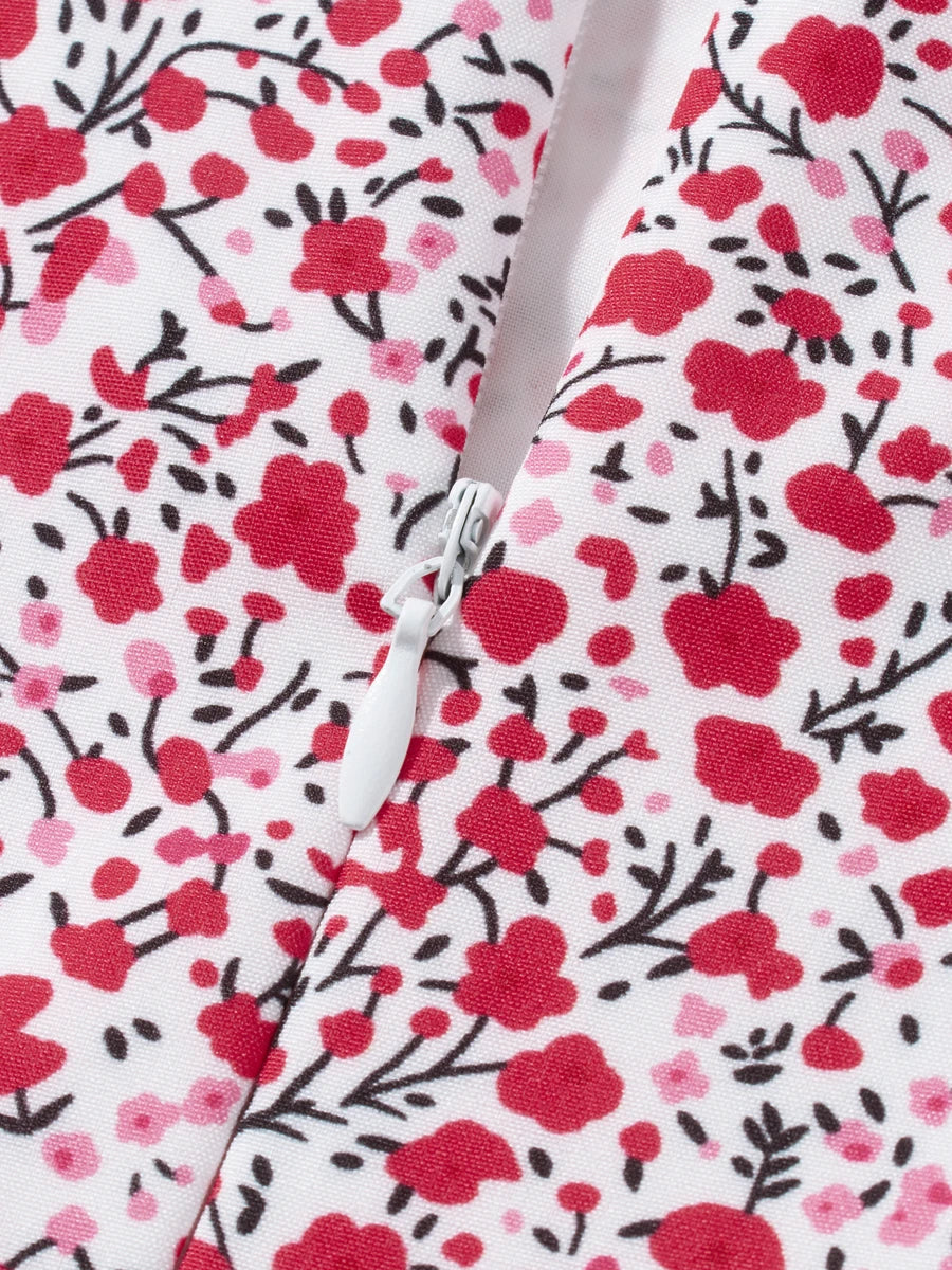 Eveloria Damen Midi-Kleid Rechteck-Ausschnitt Sommerkleid