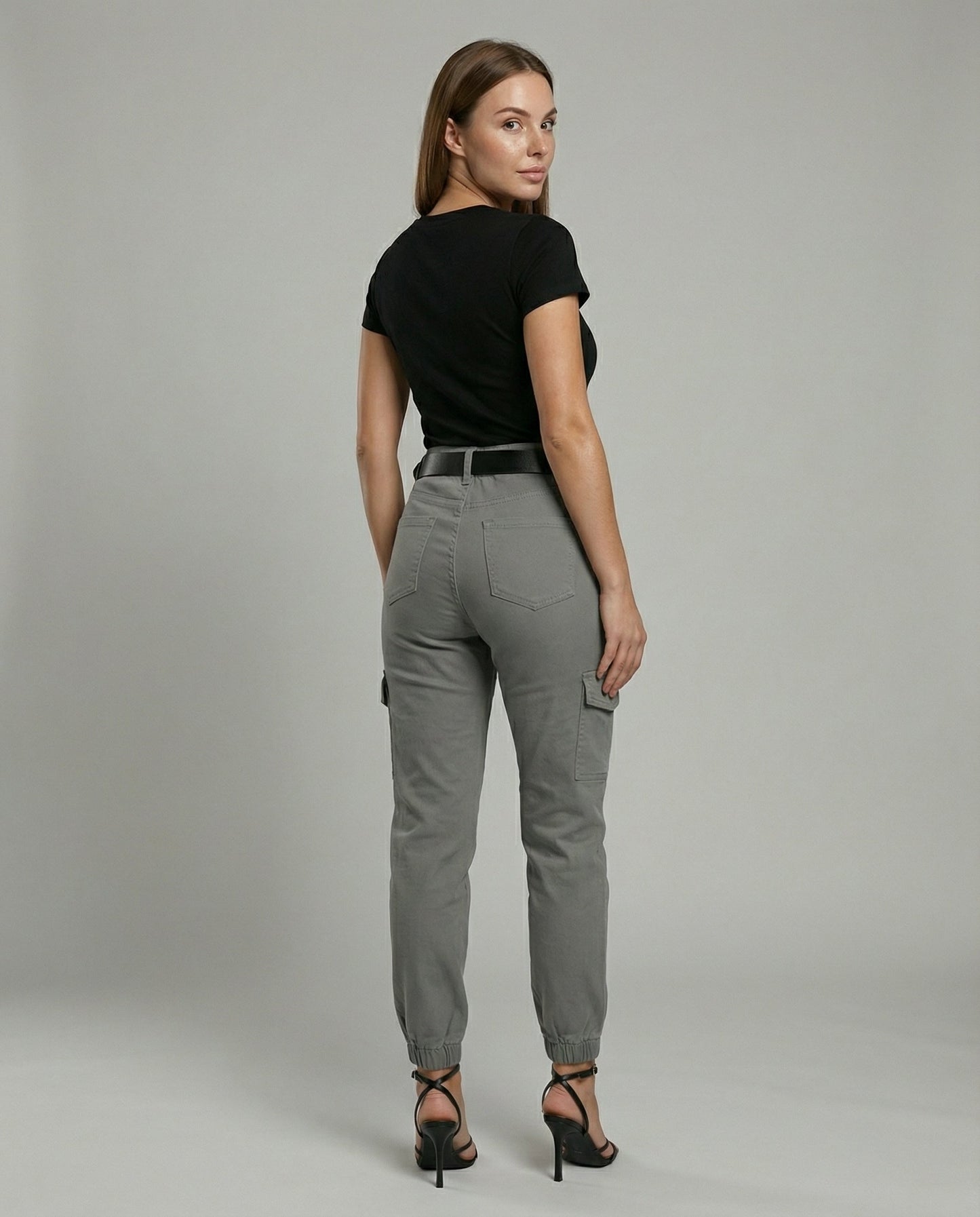 Damen Cargo-Jeans Komfortbequem