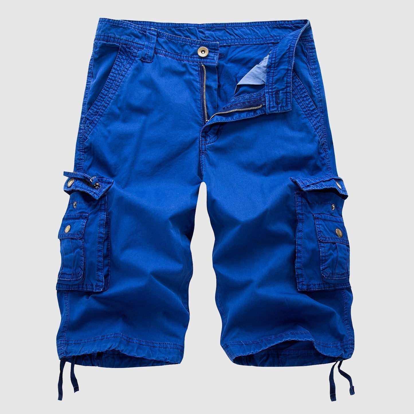Herren Cargo Shorts Vintage-Stil Mehrere Taschen