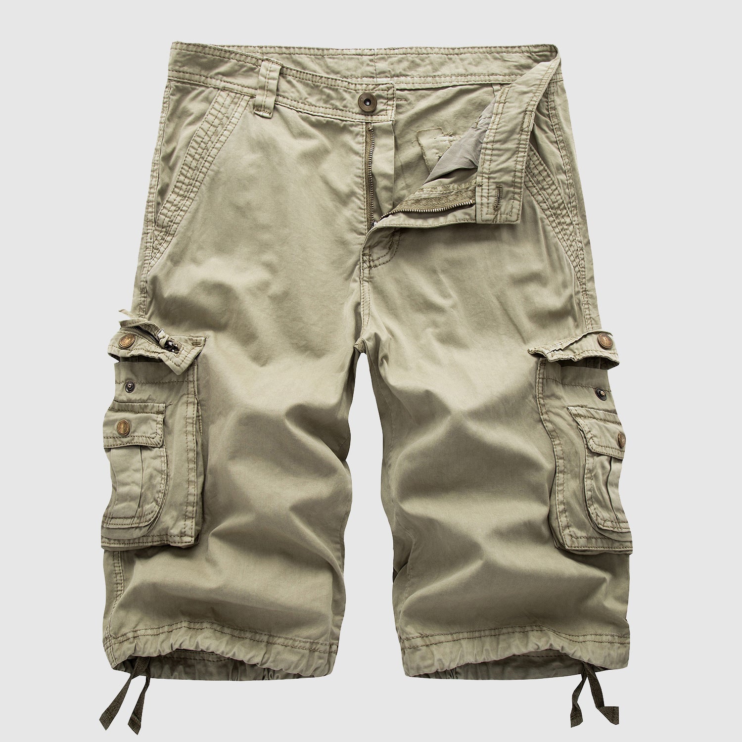 Herren Cargo Shorts Vintage-Stil Mehrere Taschen - Eveloria