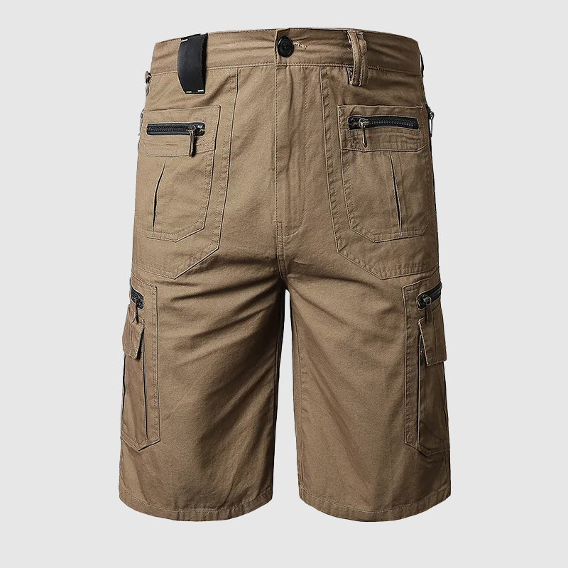 Herren Cargo-Shorts Multi-Taschen Reißverschluss