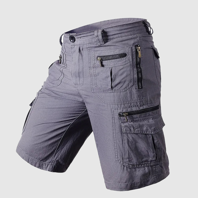 Herren Cargo-Shorts Multi-Taschen Reißverschluss