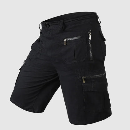 Herren Cargo-Shorts Reißverschluss Utility-Style