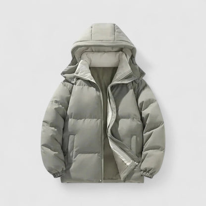 Daunenjacke – Warm – Mit Kapuze – Winterjacke – Daunenjacke für Männer-Grün-S-Chaps Herrenmode