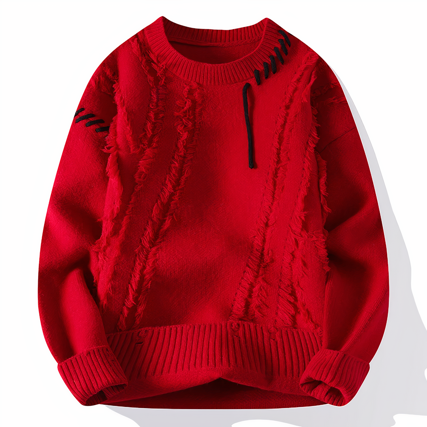 Eveloria Damen Patchwork Pullover Bunt