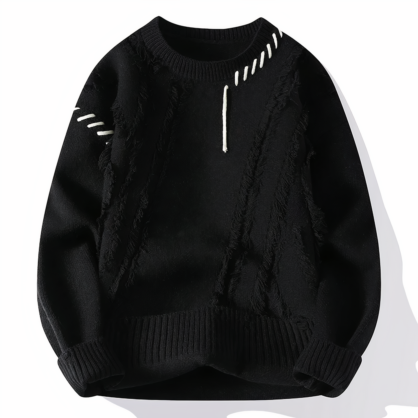 Eveloria Damen Patchwork Pullover Bunt