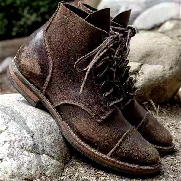 Eveloria Herren Schnürstiefel Leder