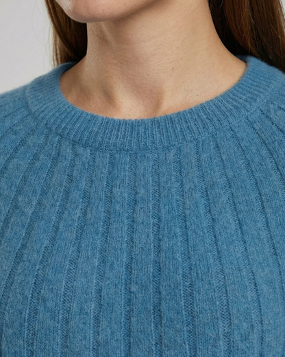 Damen Strickpullover Fluffig