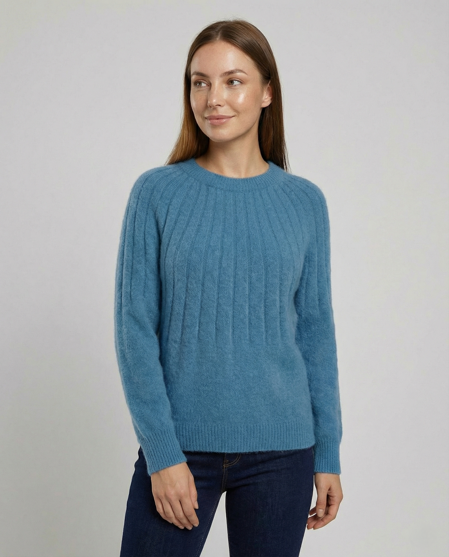Damen Strickpullover Fluffig - Eveloria