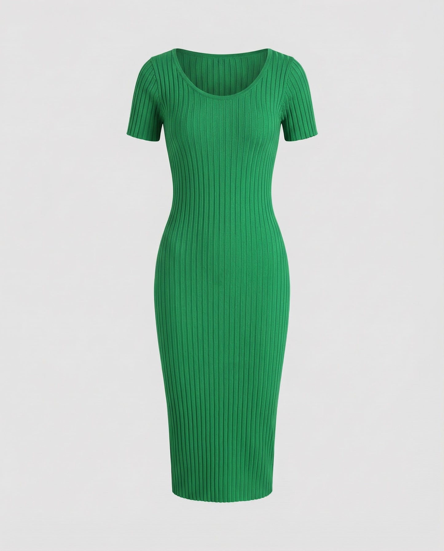 Eveloria Damen Slim-Fit Kleid Gerippt