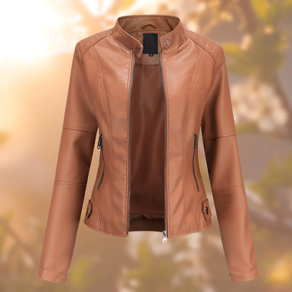 Damen Lederjacke Elegant Leder