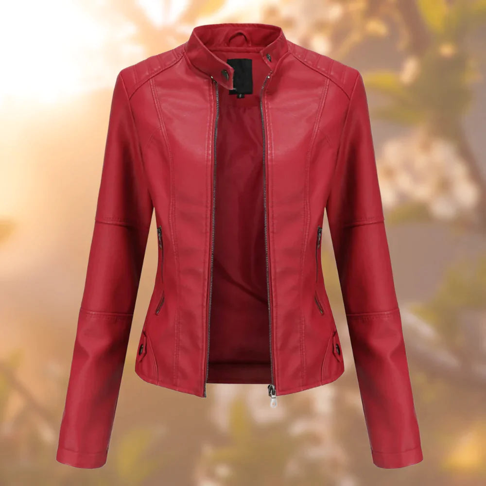 Damen Lederjacke Elegant Leder