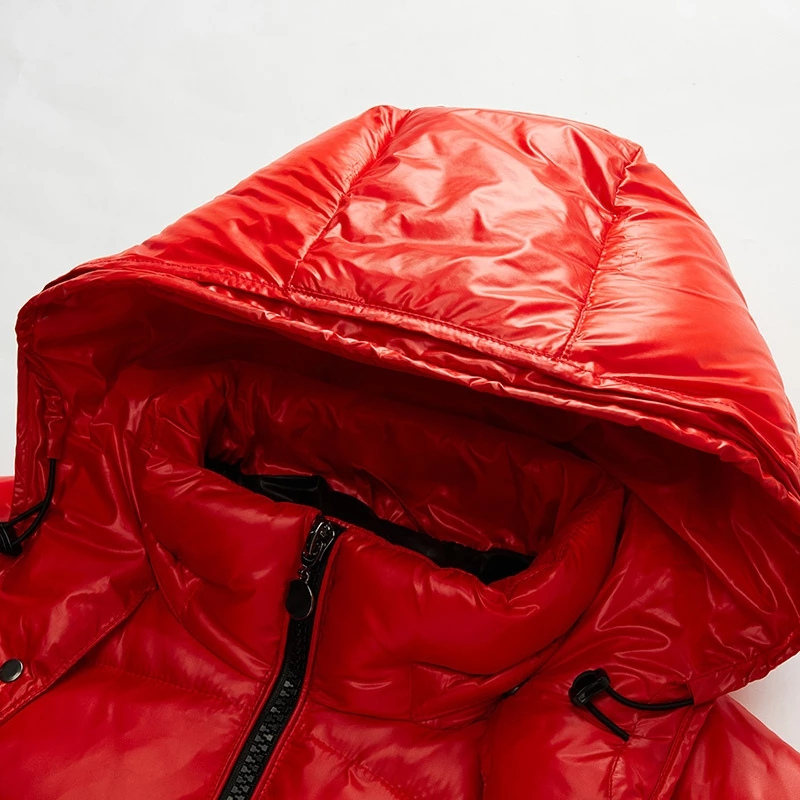 Alf Herren Winterjacke Quilted Kapuze Reißverschluss