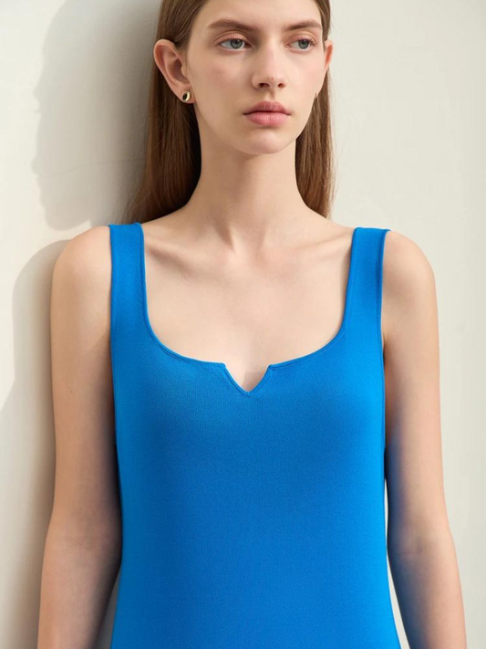 Ärmelloses Damen Midikleid Minimalistisch - Eveloria