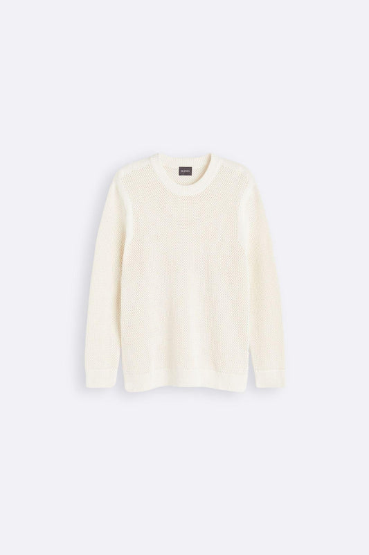 Herren Strickpullover Strukturierter Look Klassisch Beige - Norvielle