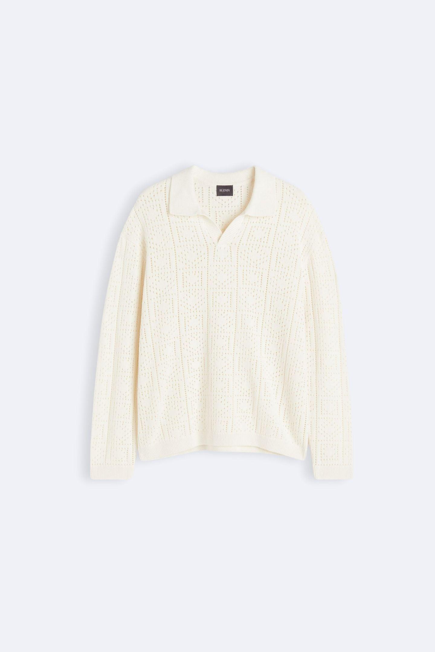 Eleganter Damen Häkel-Pullover Polokragen - Norvielle